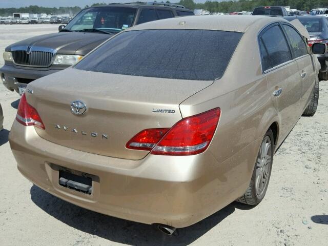 4T1BK3DB3AU370414 - 2010 TOYOTA AVALON GOLD photo 4