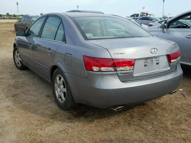 5NPEU46F96H142369 - 2006 HYUNDAI SONATA GLS SILVER photo 3