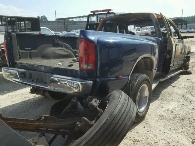 3D7MX48C66G246094 - 2006 DODGE RAM 3500 BLUE photo 4