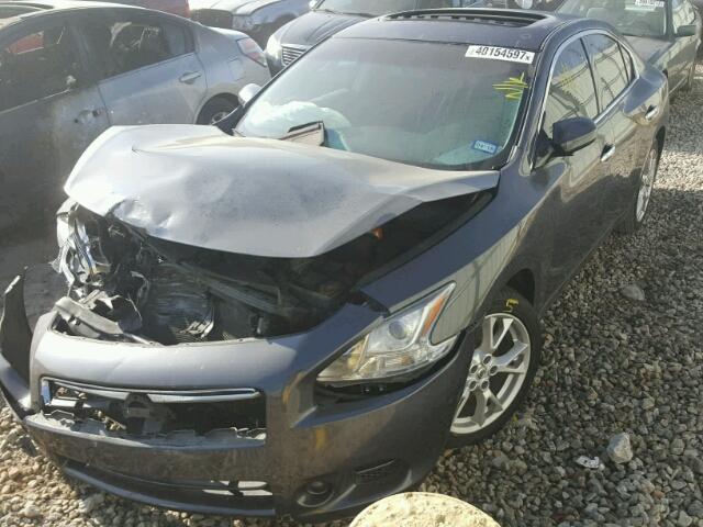 1N4AA5AP9DC847944 - 2013 NISSAN MAXIMA S GRAY photo 2