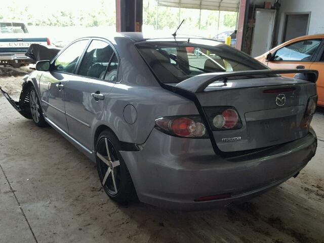 1YVHP84D165M51809 - 2006 MAZDA 6 S GRAY photo 3