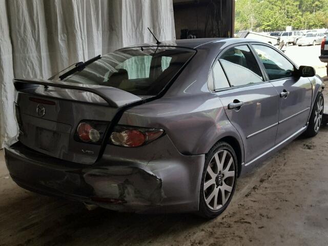 1YVHP84D165M51809 - 2006 MAZDA 6 S GRAY photo 4