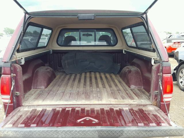 1B7FL16X62S686080 - 2002 DODGE DAKOTA BAS MAROON photo 6