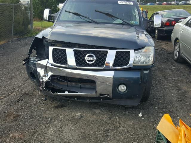 5N1AA08BX4N700118 - 2004 NISSAN ARMADA SE BLUE photo 9