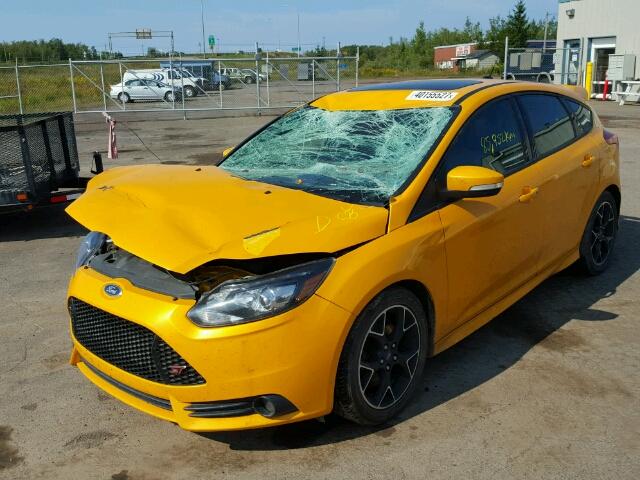 1FADP3L90DL214974 - 2013 FORD FOCUS ST YELLOW photo 2