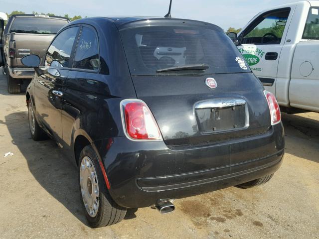 3C3CFFAR7CT384561 - 2012 FIAT 500 POP BLACK photo 3