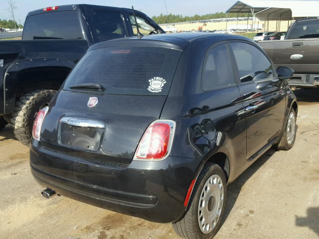 3C3CFFAR7CT384561 - 2012 FIAT 500 POP BLACK photo 4