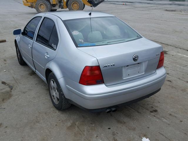 3VWSE69M62M075155 - 2002 VOLKSWAGEN JETTA GLS SILVER photo 3