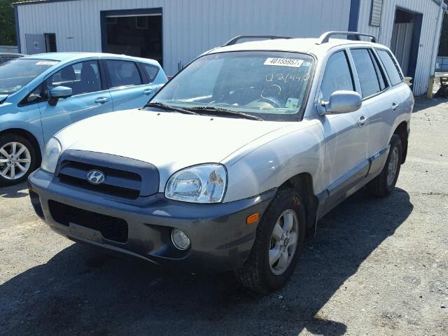 KM8SC13E95U021440 - 2005 HYUNDAI SANTA FE G SILVER photo 2