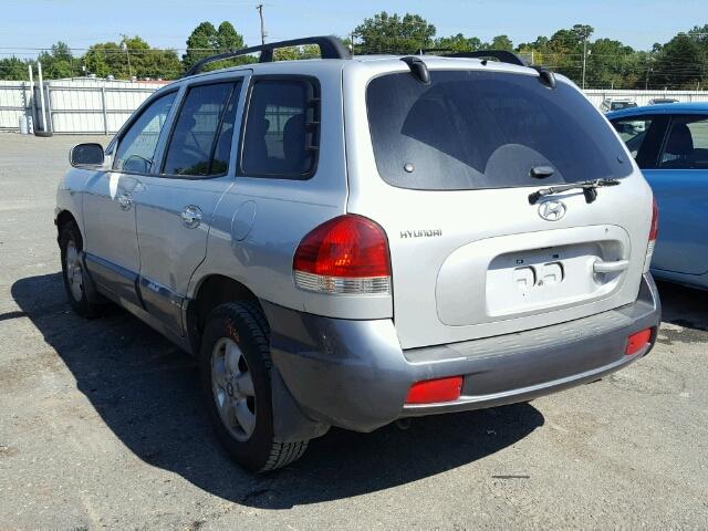 KM8SC13E95U021440 - 2005 HYUNDAI SANTA FE G SILVER photo 3