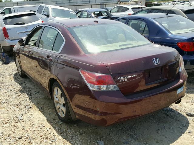 1HGCP2F83AA056271 - 2010 HONDA ACCORD EXL BURGUNDY photo 3