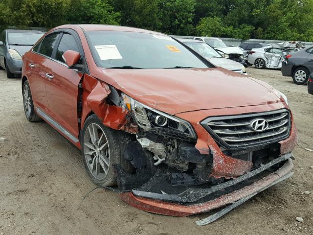 5NPE34AB1FH126979 - 2015 HYUNDAI SONATA SPO ORANGE photo 1