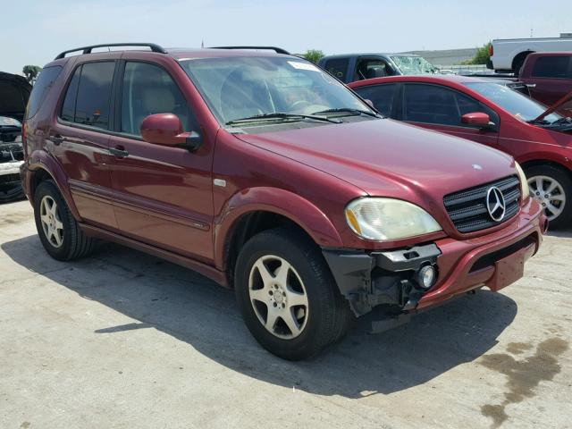 4JGAB54E41A240502 - 2001 MERCEDES-BENZ ML 320 RED photo 1