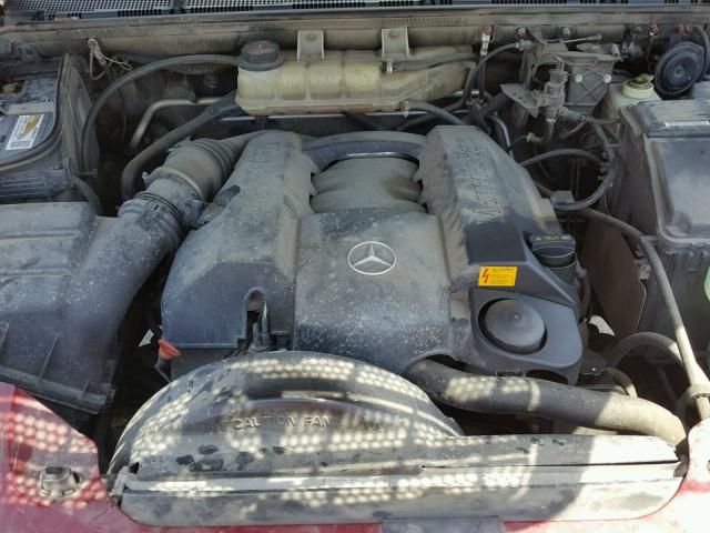 4JGAB54E41A240502 - 2001 MERCEDES-BENZ ML 320 RED photo 7