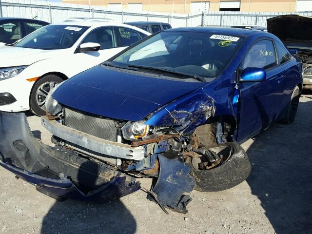 2HGFG21516H101159 - 2006 HONDA CIVIC SI BLUE photo 2