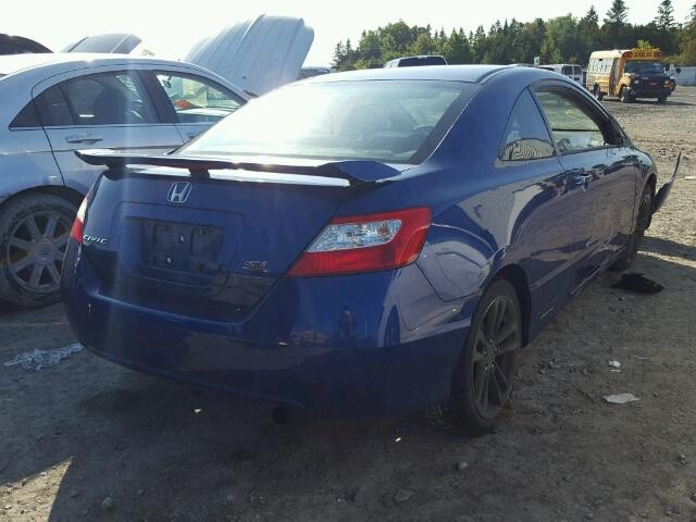 2HGFG21516H101159 - 2006 HONDA CIVIC SI BLUE photo 4