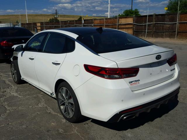 5XXGW4L22GG011740 - 2016 KIA OPTIMA SX WHITE photo 3