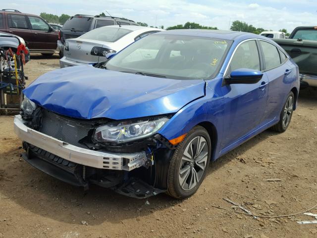 JHMFC1F76JX004430 - 2018 HONDA CIVIC EXL 蓝色 照片 2