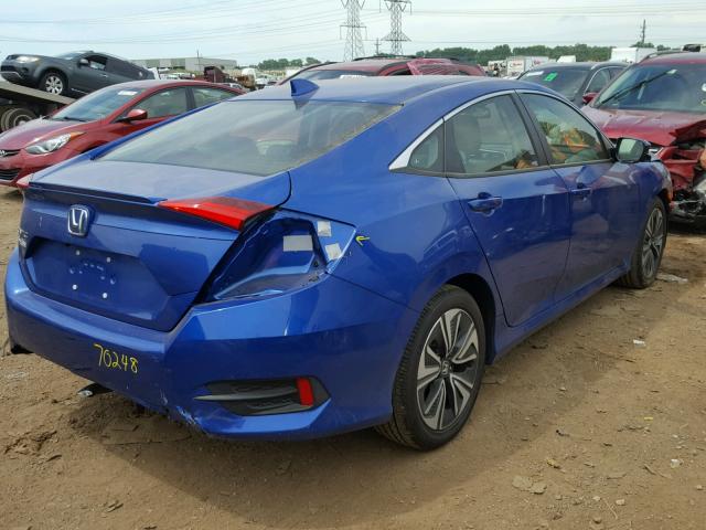 JHMFC1F76JX004430 - 2018 HONDA CIVIC EXL 蓝色 照片 4