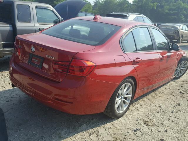 WBA8E5G50GNT94984 - 2016 BMW 320 XI RED photo 4