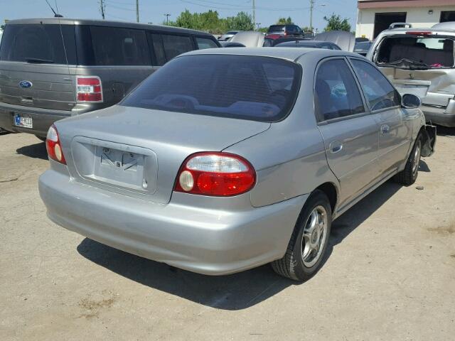 KNAFB121715086148 - 2001 KIA SEPHIA GRAY photo 4