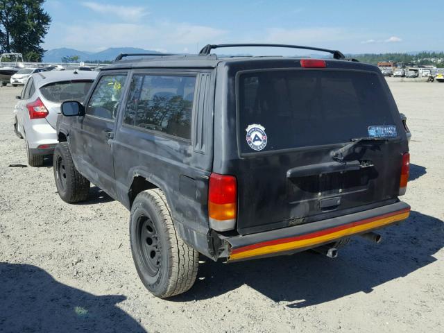 1J4FJ67S6VL549753 - 1997 JEEP CHEROKEE S BLACK photo 3