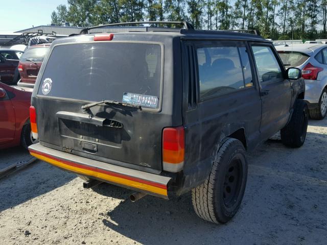 1J4FJ67S6VL549753 - 1997 JEEP CHEROKEE S BLACK photo 4