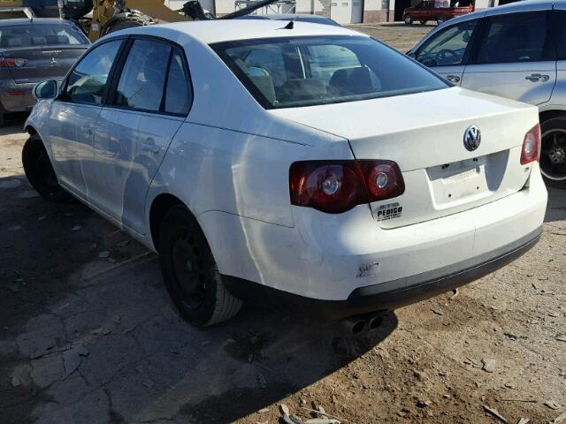 3VWJM71K08M118931 - 2008 VOLKSWAGEN JETTA S WHITE photo 3