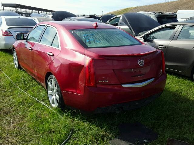 1G6AA5RA6D0163688 - 2013 CADILLAC ATS RED photo 3