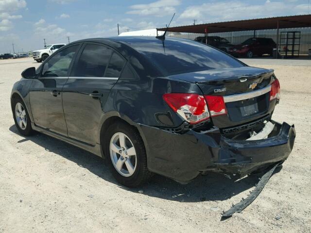 1G1PC5SB9E7402091 - 2014 CHEVROLET CRUZE LT BLACK photo 3