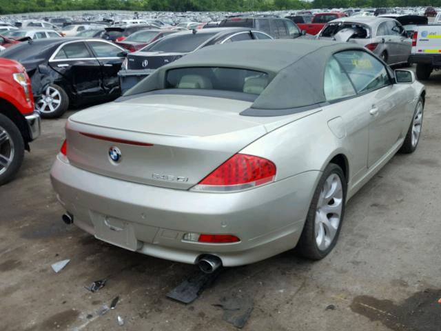 WBAEK734X4B322000 - 2004 BMW 645 CI AUT GOLD photo 4