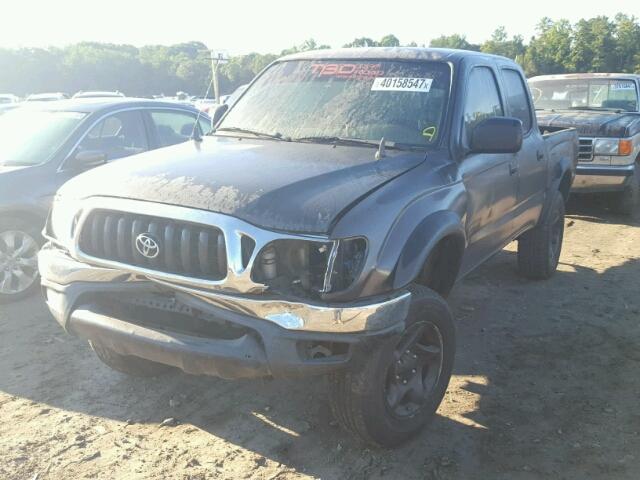 5TEGN92NX3Z168181 - 2003 TOYOTA TACOMA DOU GRAY photo 2