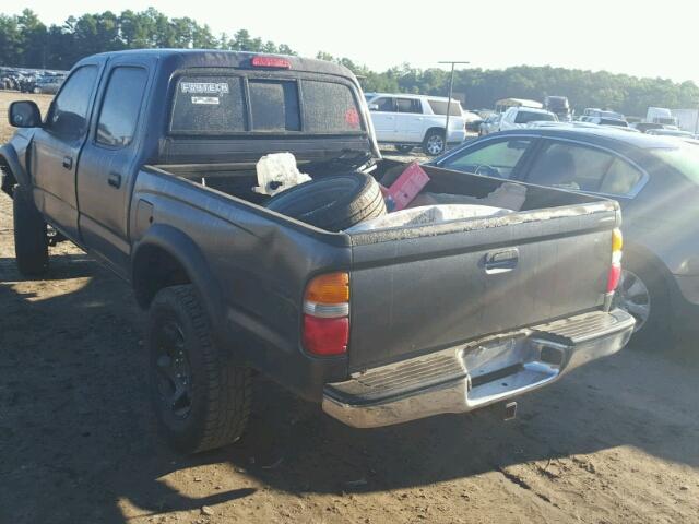 5TEGN92NX3Z168181 - 2003 TOYOTA TACOMA DOU GRAY photo 3