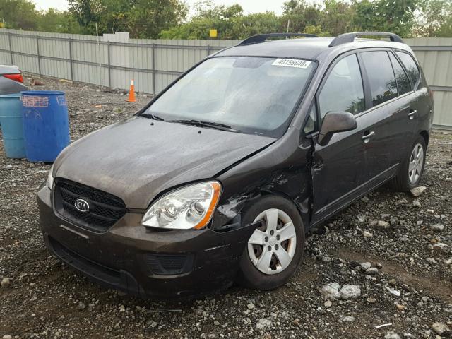 KNAFG528297223535 - 2009 KIA RONDO BASE BROWN photo 2