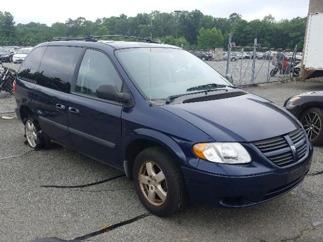 1D4GP45R36B571376 - 2006 DODGE CARAVAN SX BLUE photo 1