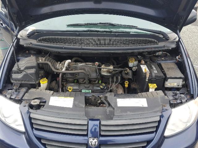 1D4GP45R36B571376 - 2006 DODGE CARAVAN SX BLUE photo 7