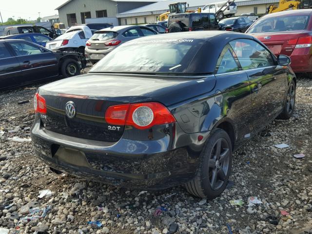 WVWDA71F57V002012 - 2007 VOLKSWAGEN EOS 2.0T S BLACK photo 4