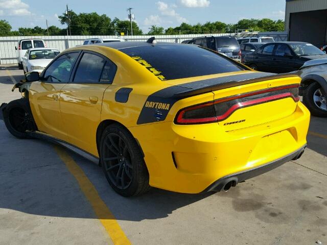 2C3CDXGJ3HH532492 - 2017 DODGE CHARGER R/ YELLOW photo 3