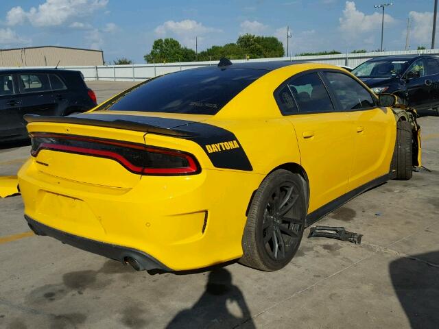 2C3CDXGJ3HH532492 - 2017 DODGE CHARGER R/ YELLOW photo 4