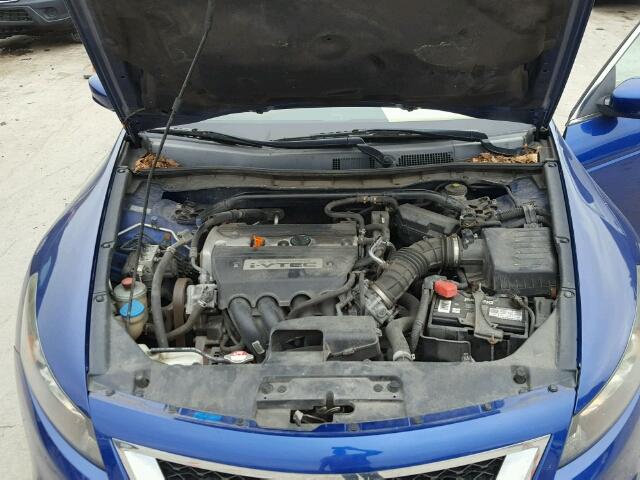 1HGCS12789A024451 - 2009 HONDA ACCORD EX BLUE photo 7