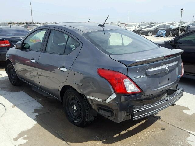 3N1CN7AP8GL831412 - 2016 NISSAN VERSA S GRAY photo 3