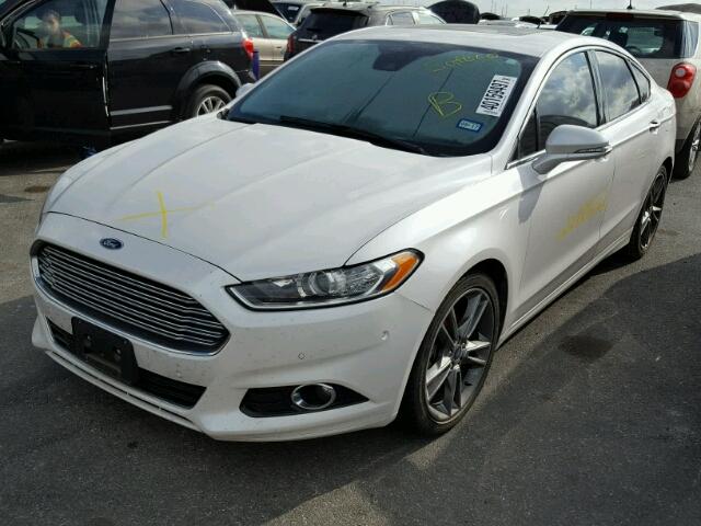 3FA6P0K92DR107869 - 2013 FORD FUSION WHITE photo 2