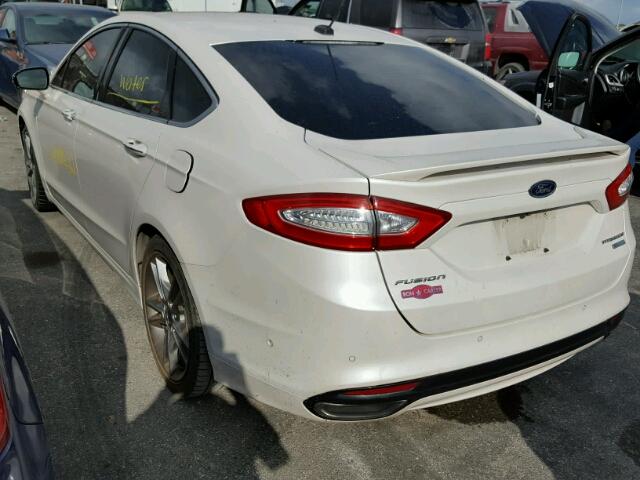 3FA6P0K92DR107869 - 2013 FORD FUSION WHITE photo 3