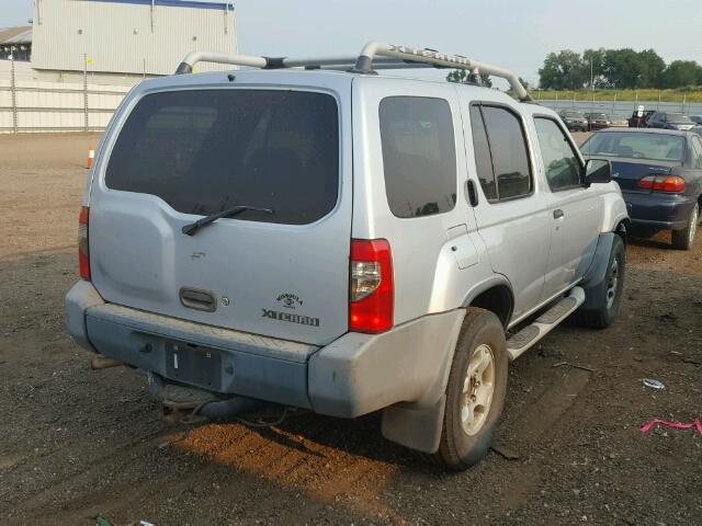 5N1ED28Y8YC596626 - 2000 NISSAN XTERRA XE SILVER photo 4