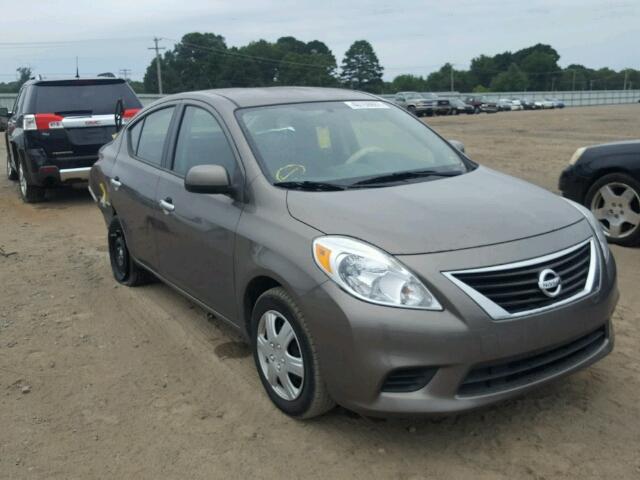 3N1CN7AP5EL871413 - 2014 NISSAN VERSA S GRAY photo 1