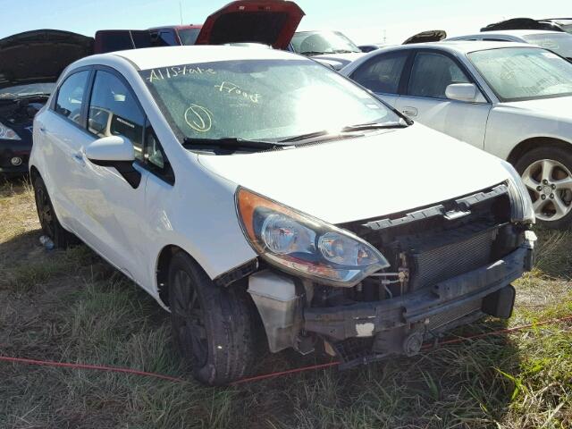 KNADM5A34E6382031 - 2014 KIA RIO WHITE photo 1