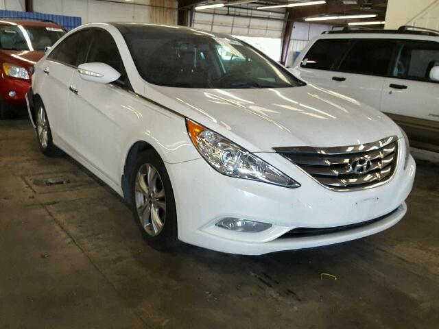 5NPEC4AC3DH692017 - 2013 HYUNDAI SONATA WHITE photo 1