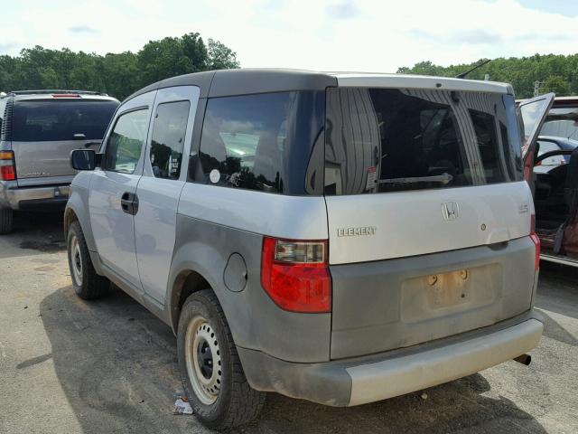 5J6YH173X4L008073 - 2004 HONDA ELEMENT LX GRAY photo 3