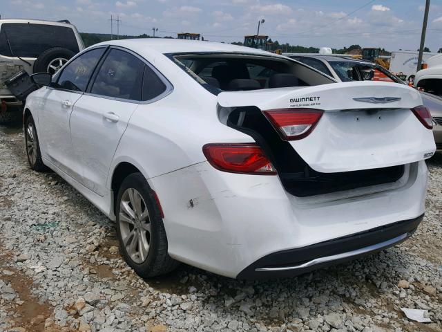 1C3CCCAB6GN116553 - 2016 CHRYSLER 200 LIMITE WHITE photo 3