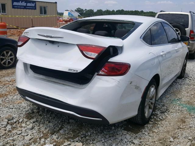 1C3CCCAB6GN116553 - 2016 CHRYSLER 200 LIMITE WHITE photo 4